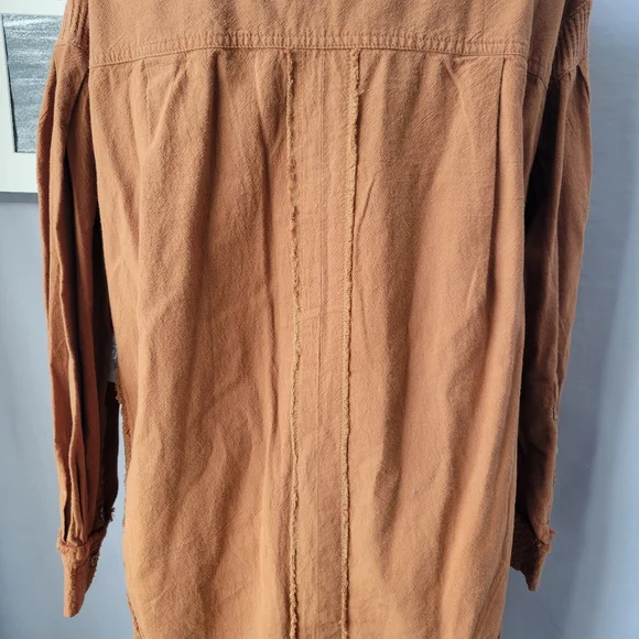 NEW We The Free People Cool & Clean Thermal Waffle Knit Button Down Shirt XS - Picture 11 of 16